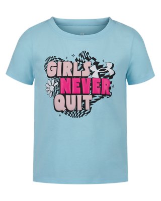 UA Never Quit Little Girls' Short Sleeve
