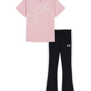 UA Big Logo Infant Girls' Short Sleeve & Yoga Pants Set